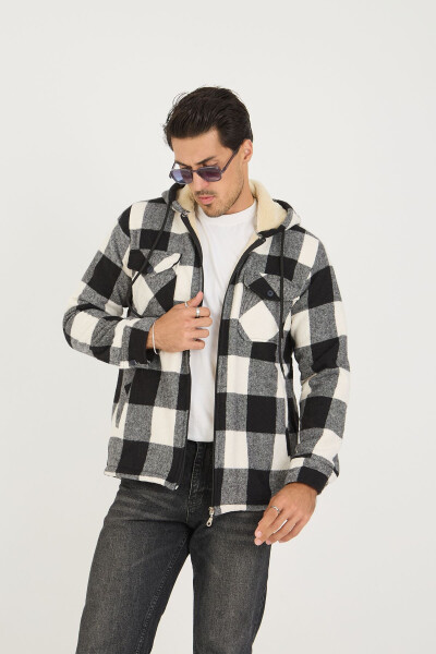 Men's Oversize Plaid Black Lumberjack Jacket - 2