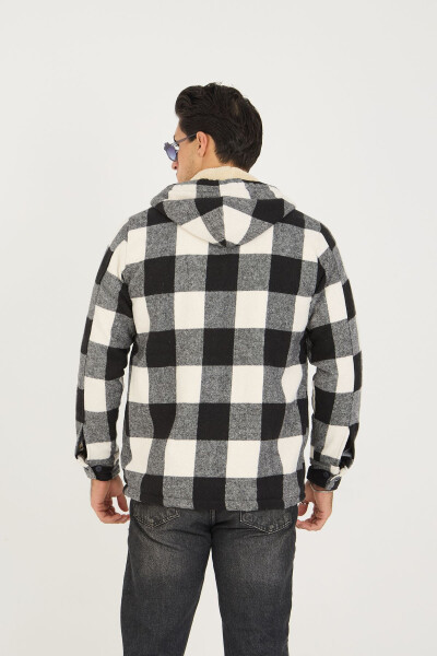 Men's Oversize Plaid Black Lumberjack Jacket - 5