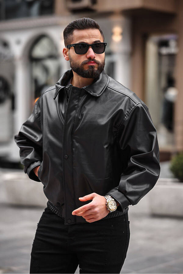 Men's Oversized Premium Leather Jacket - 2