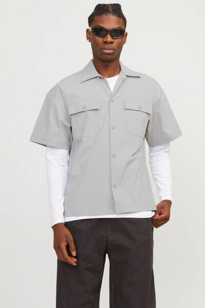 Men's Oversized Shirt (Chest Pocket) - Altitude - JACK & JONES