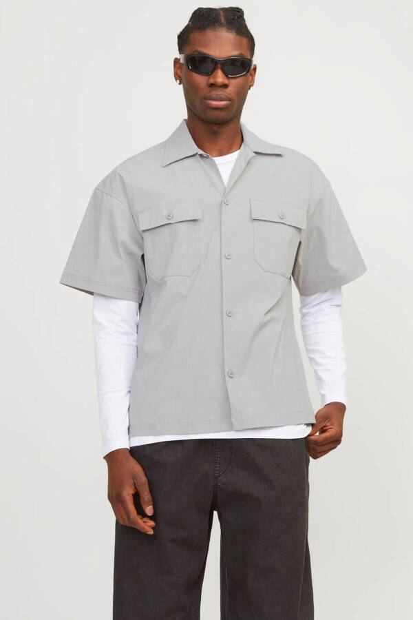 Men's Oversized Shirt (Chest Pocket) - Altitude - 1