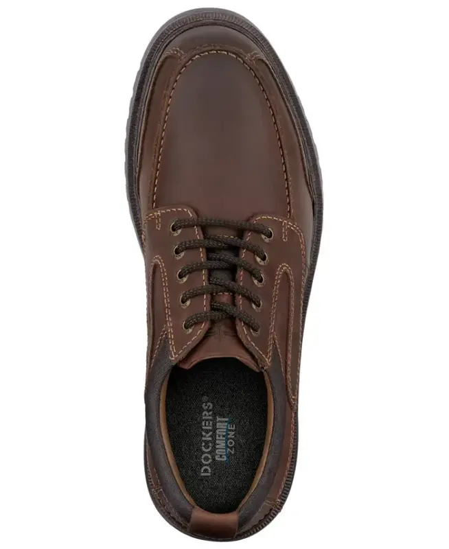 Men's Overton Moc-Toe Leather Oxfords - 3