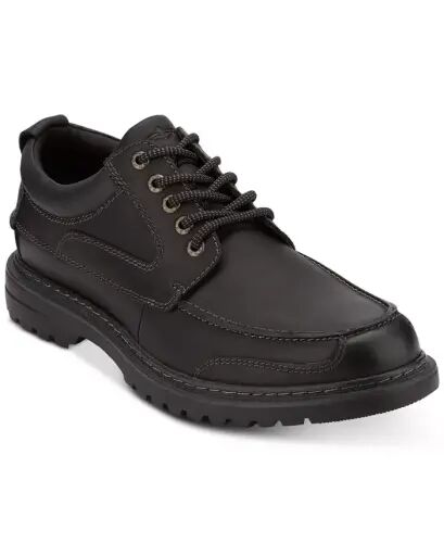 Men's Overton Moc-Toe Leather Oxfords - Black 