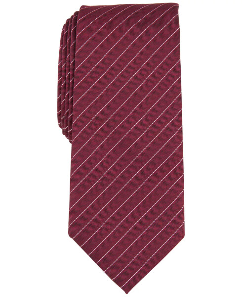 Men's Ozark Stripe Tie, Created for Modazone Burgundy - 1