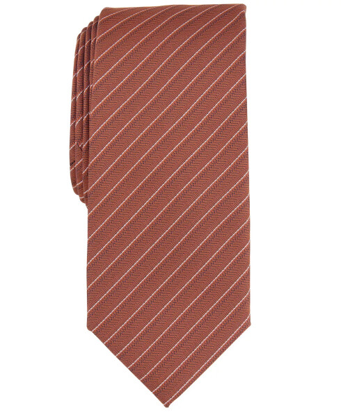 Men's Ozark Stripe Tie, Created for Modazone Cognac - 1