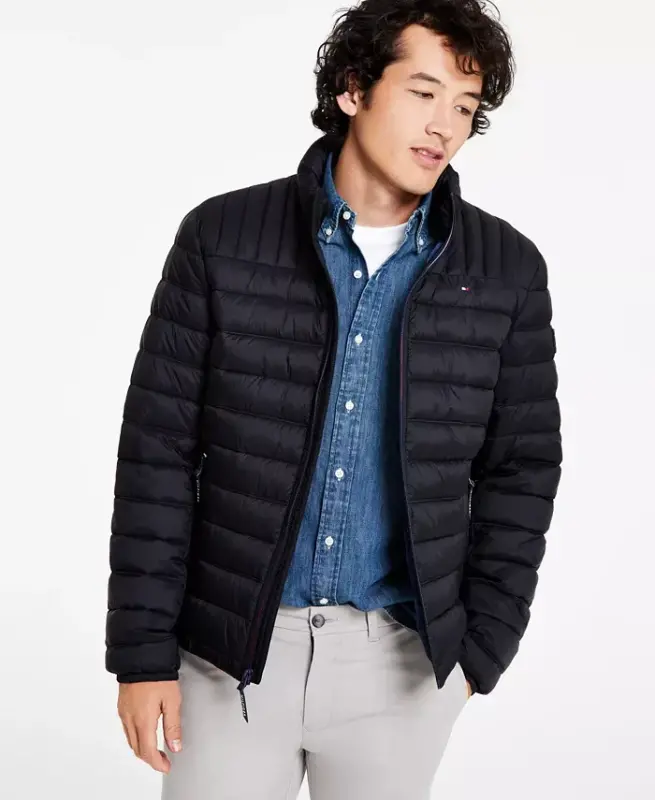 Men's Packable Quilted Puffer Jacket - 1