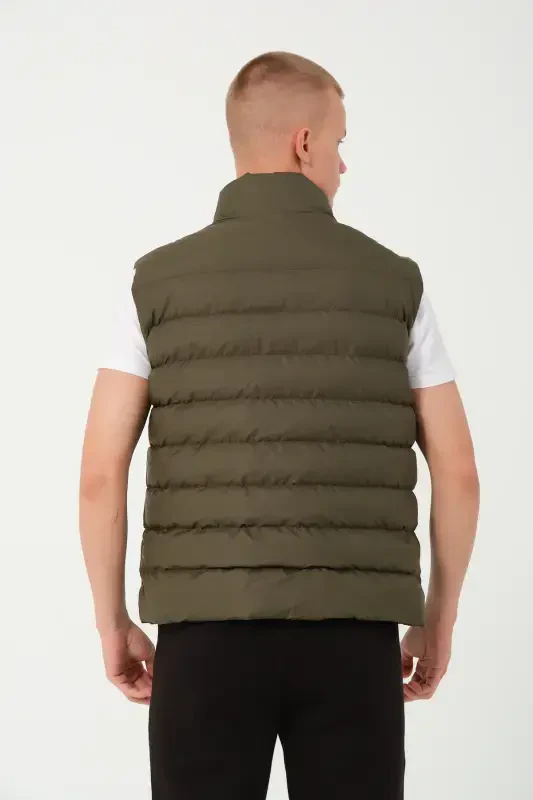 Men's Padded Vest Khaki-Khaki - 4