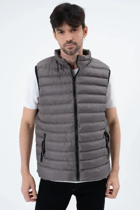 Men's Padded Vest Waterproof-ANTHRACITE - GAREN