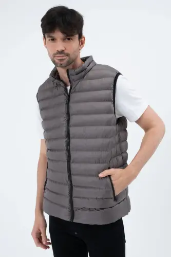 Men's Padded Vest Waterproof-ANTHRACITE - GAREN (1)