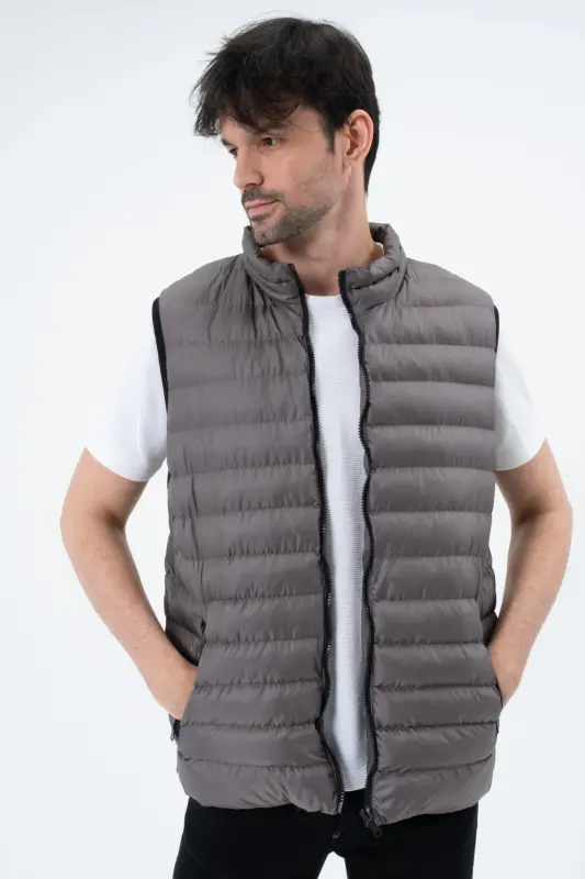 Men's Padded Vest Waterproof-ANTHRACITE - 4