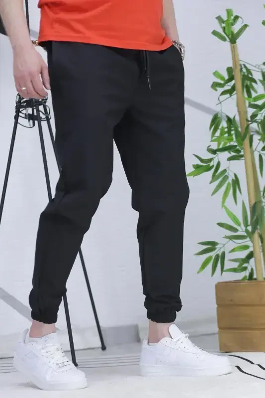 Men's Parachute Jogger Pants11-Black - 3