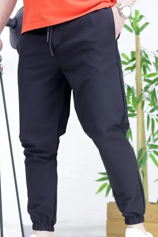 Men's Parachute Jogger Pants11-Black - 4