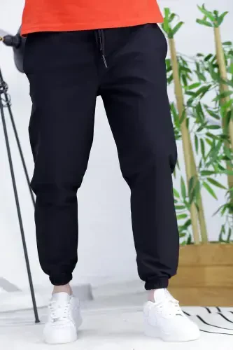 Men's Parachute Jogger Pants11-Black - 5