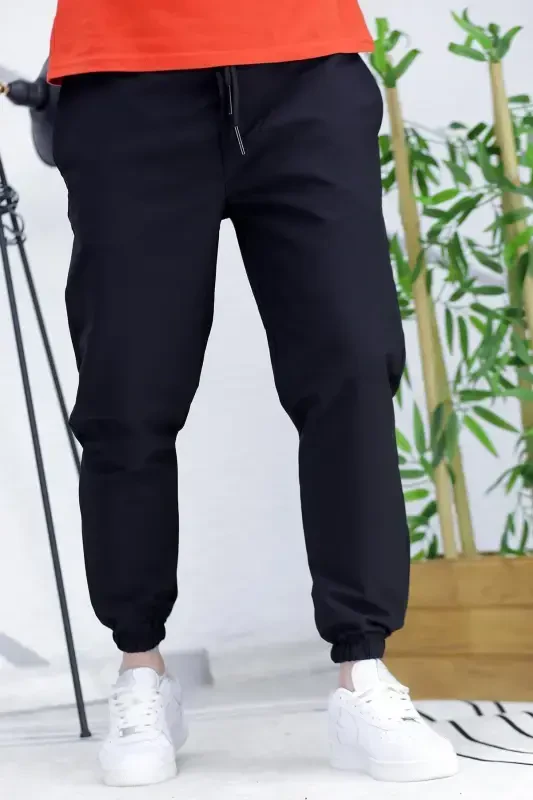 Men's Parachute Jogger Pants11-Black - 5