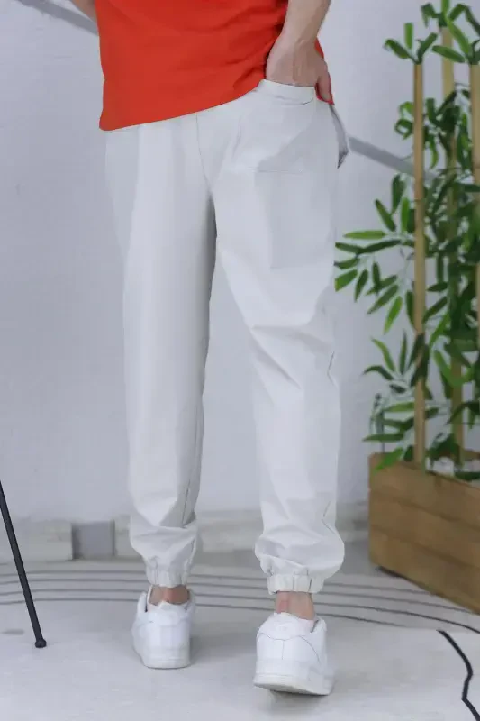 Men's Parachute Jogger Pants11-Gray - 5