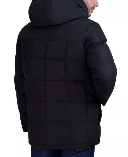 Men's Parka with Fleece-Lined Hood Black - 4