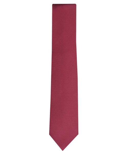 Men's Parker Classic Grid Tie, Created for Modazone Burgundy - 2