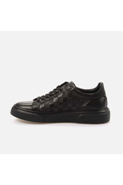 Men's Patent Leather Eva Sole Black Casual Shoe-S - KEMAL TANCA (1)