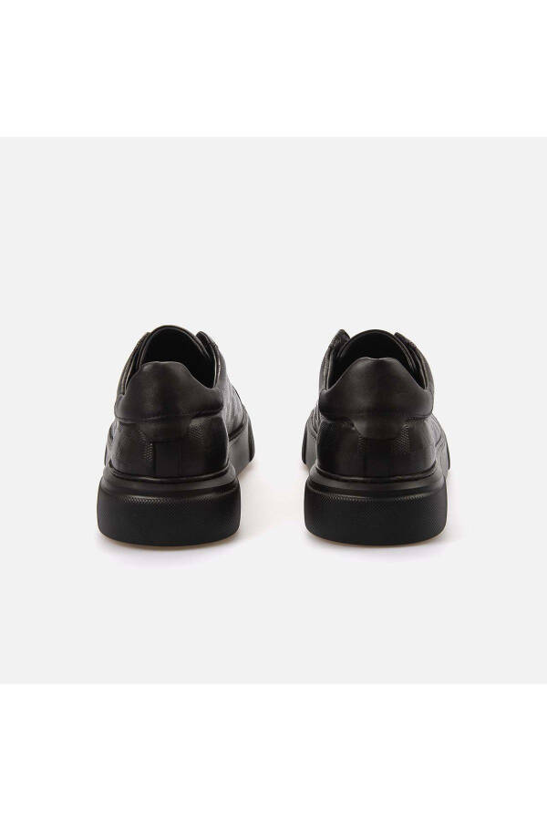 Men's Patent Leather Eva Sole Black Casual Shoe-S - 4