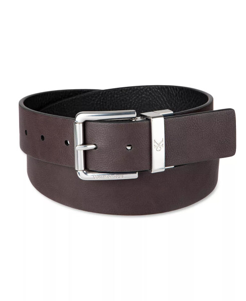 Men's Pebble Grain Reversible Jean Belt Black, Brown - 2