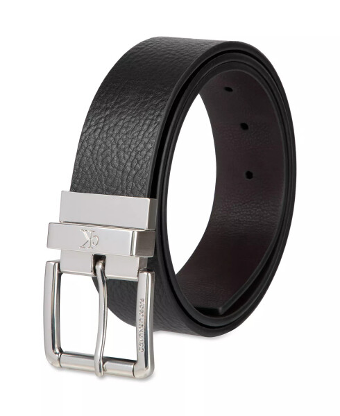 Men's Pebble Grain Reversible Jean Belt Black, Brown - 3