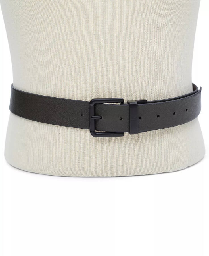 Men's Pebble Grain Reversible Jean Belt Black, Brown - 8