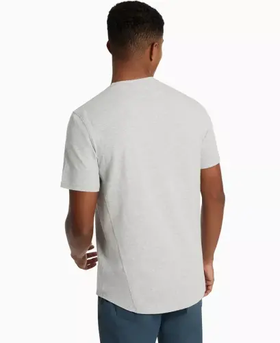 Men's Performance Crewneck T-Shirt-Heather Grey - 4