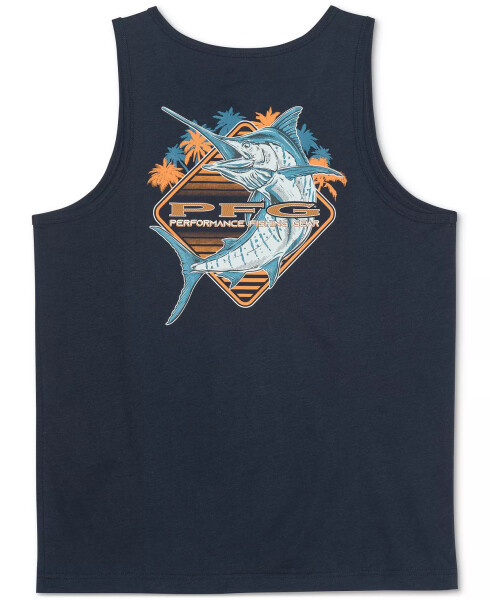 Men's Performance Fishing Gear Logo Graphic Tank Top Columbia Navy - 1