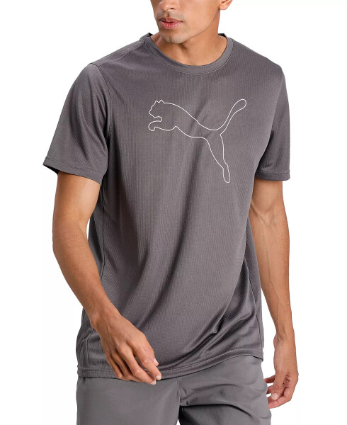 Men's Performance Moisture-Wicking Cat T-Shirt Grey - 1