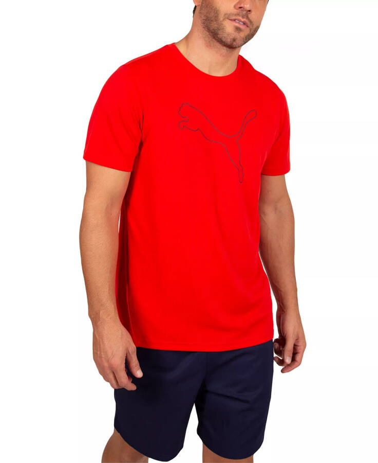 Men's Performance Moisture-Wicking Cat T-Shirt Red - 1