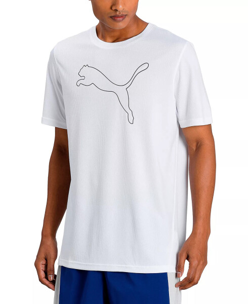 Men's Performance Moisture-Wicking Cat T-Shirt White - 1