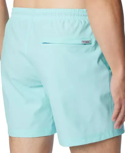 Men's Performance Rambler Logo Swim Trunks-Gulf Stream - 4