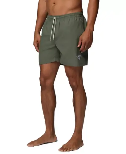 Men's Performance Rambler Logo Swim Trunks-Gulf Stream - 8
