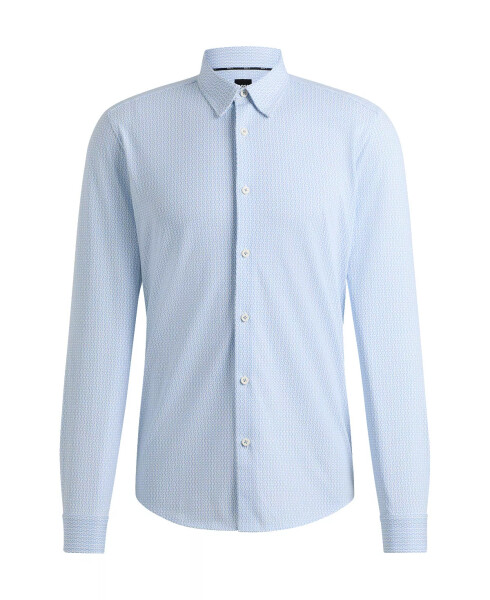 Men's Performance Slim-Fit Dress Shirt Light/Pastel Blue - 3