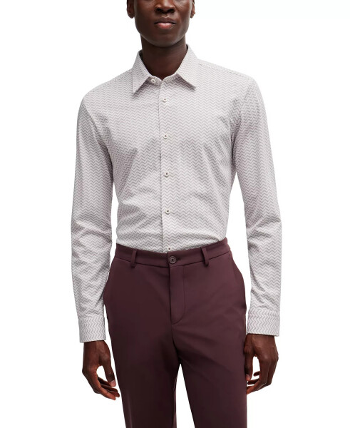 Men's Performance Slim-Fit Dress Shirt Open White - 1