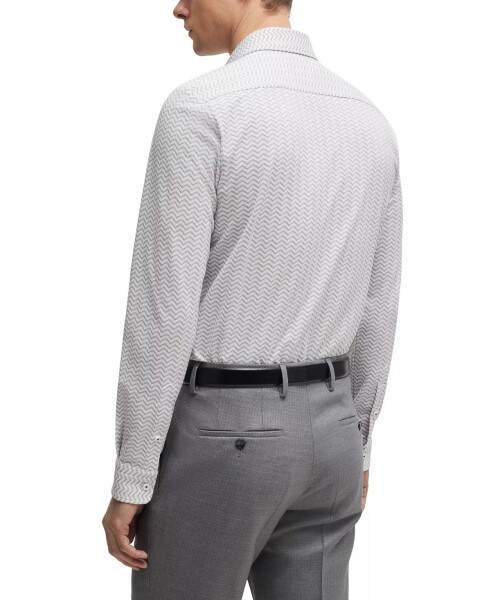 Men's Performance Slim-Fit Dress Shirt White - 3