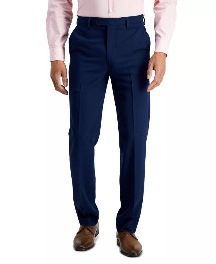 Men's Performance Stretch Modern-Fit Dress Pants Blue - 11