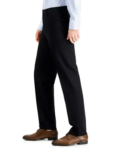 Men's Performance Stretch Modern-Fit Dress Pants-Blue - 4