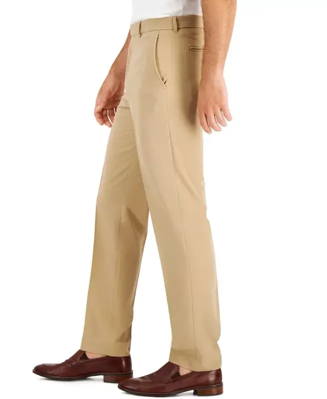 Men's Performance Stretch Modern-Fit Dress Pants-Camel - 5