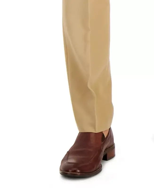 Men's Performance Stretch Modern-Fit Dress Pants-Camel - 8