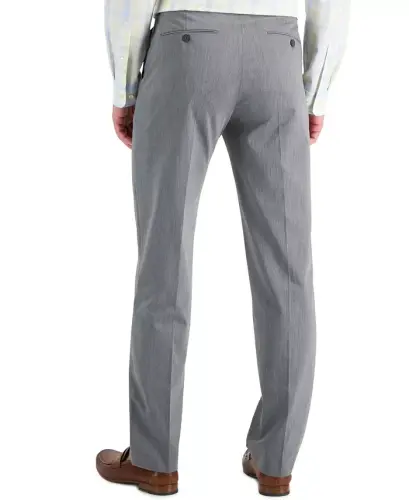 Men's Performance Stretch Modern-Fit Dress Pants-Light pastel grey - 3