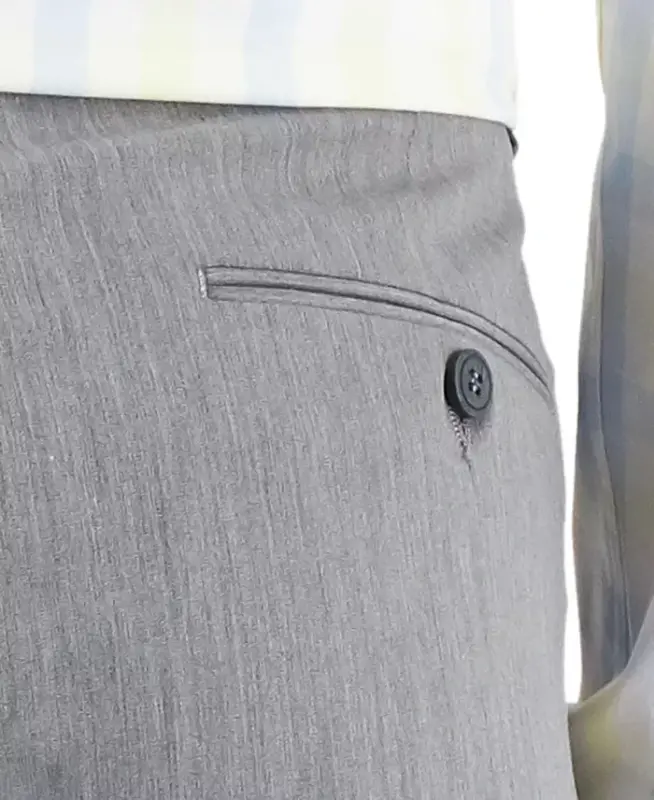 Men's Performance Stretch Modern-Fit Dress Pants-Light pastel grey - 6