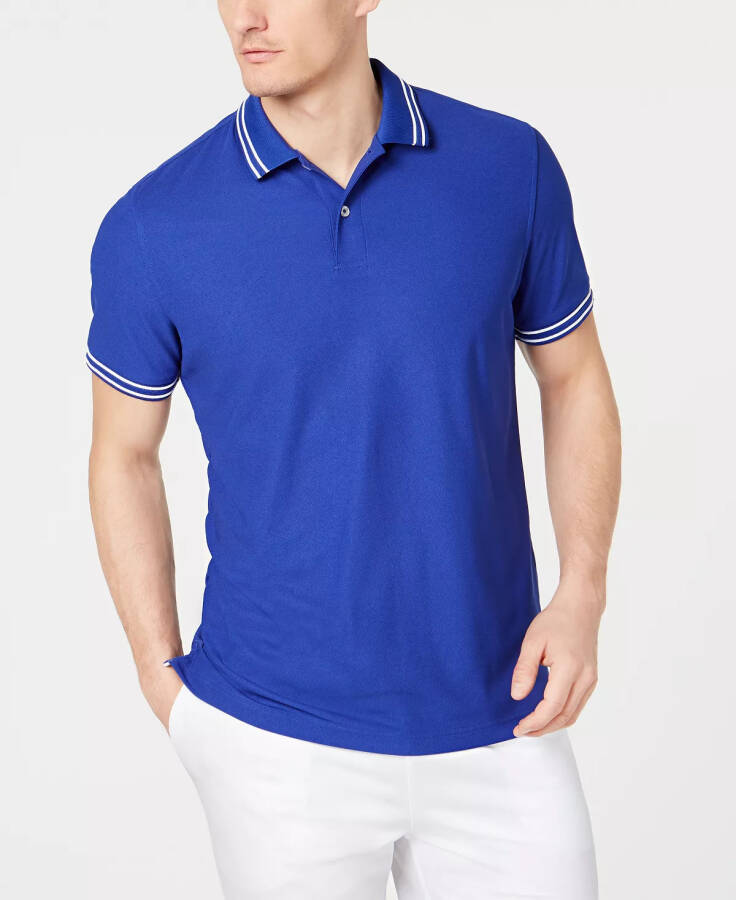 Men's Performance Stripe Polo, Created for Modazone Lazulite - 4