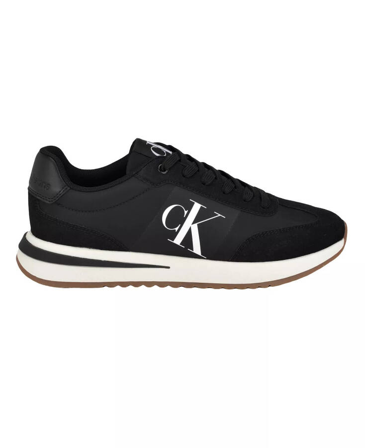 Men's Pezrand Casual Lace-Up Sneakers Black - 2