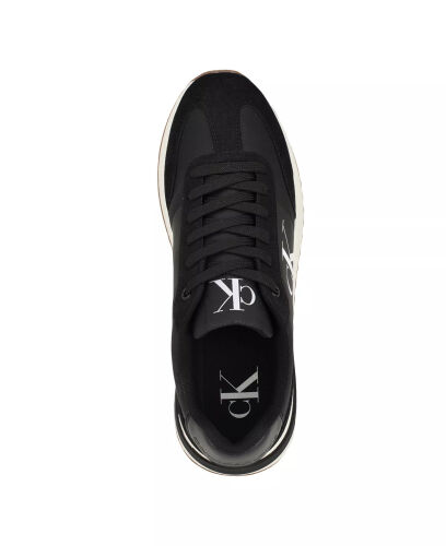 Men's Pezrand Casual Lace-Up Sneakers-Black - 4