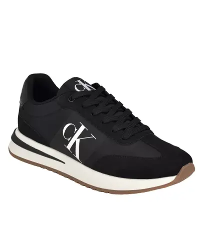 Men's Pezrand Casual Lace-Up Sneakers-Black - 1