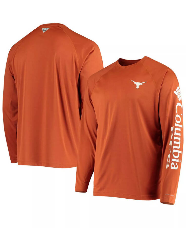 Men's PFG Burnt Orange Texas Longhorns Terminal Tackle Omni-Shade Long Sleeve T-shirt Burnt Orange - 3