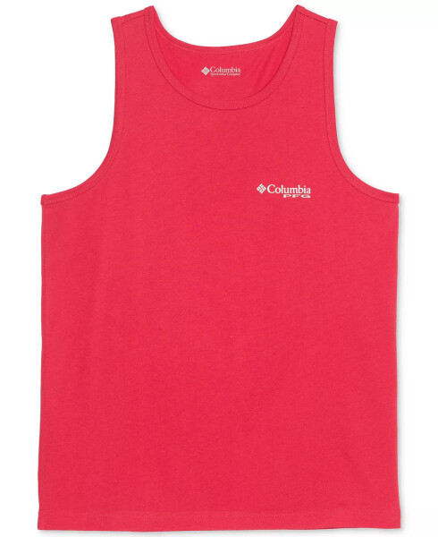 Men's PFG Flag Graphic Tank Top Sunset Red - 2