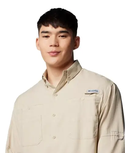 Men's PFG Tamiami II Long-Sleeve Shirt - Fossil - 5