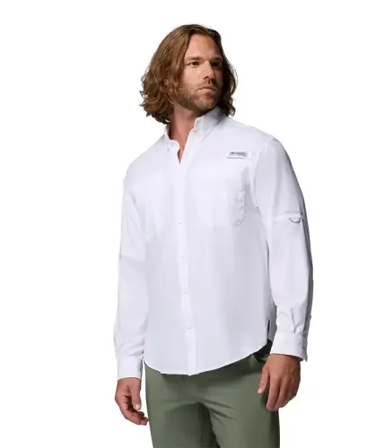 Men's PFG Tamiami II Long-Sleeve Shirt-White - 4